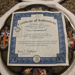 The Bradford Exchange Love's Enchantment Plate